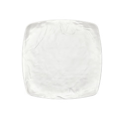 6 assiettes plates Kar Matt White crème L.32,5 x l.32,5 x h.2 cm 100% mélamine 