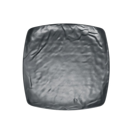 12 assiettes plates Kar Matt Grey L.32,5 x l.32,5 x h.2 cm 100% mélamine 