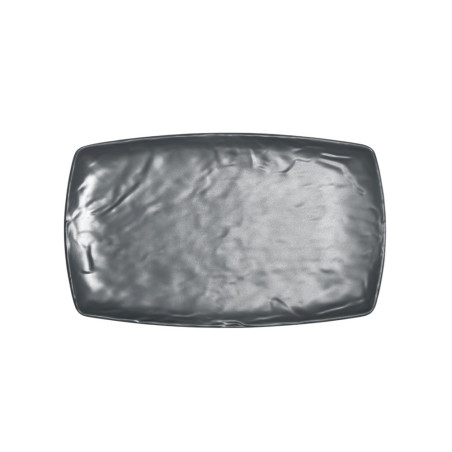 6 assiettes plates Kar Matt Grey L.20 x l.33 x h.2,5 cm 100% mélamine 