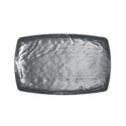 12 assiettes plates Kar Matt Grey L.23,5 x l.37 x h.2,8 cm 100% mélamine 