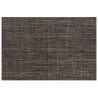 Set de table couleur gris foncé 45x30 cm, 70% PVC et 30% PET 