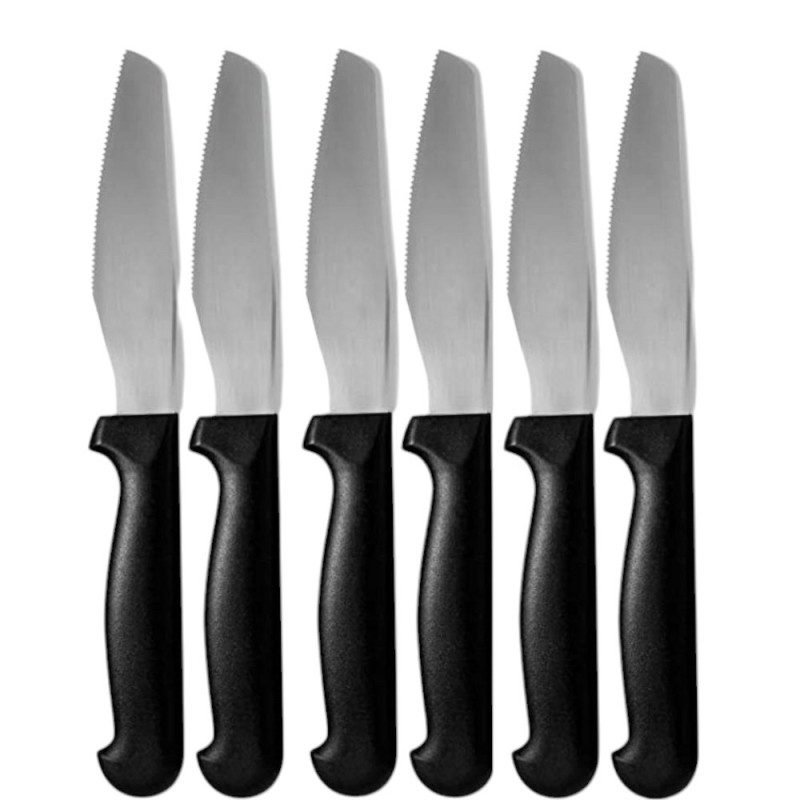 Lot de 6 couteaux à pizza lame 10 cm Rost 