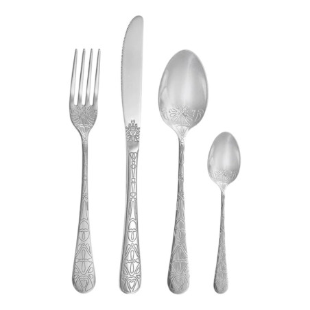 Service de 16 pces Etnica PDL, inox 18/10 avec pot carton beige  