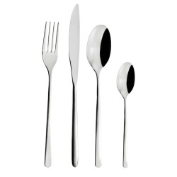 Service de 24 pcs Stilo, inox 18/10, épaisseur 3 mm 