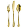 Service de 24 pcs Tattoo Gold, inox 18/10, épaisseur 1,8 mm 