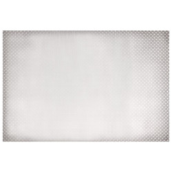 Set de table couleur gris tissé 45x30 cm,  