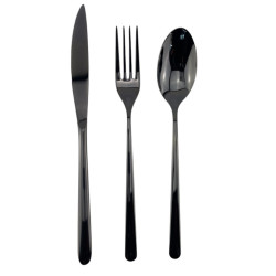Service Stilo Black, inox 18/10, épaisseur 3 mm 