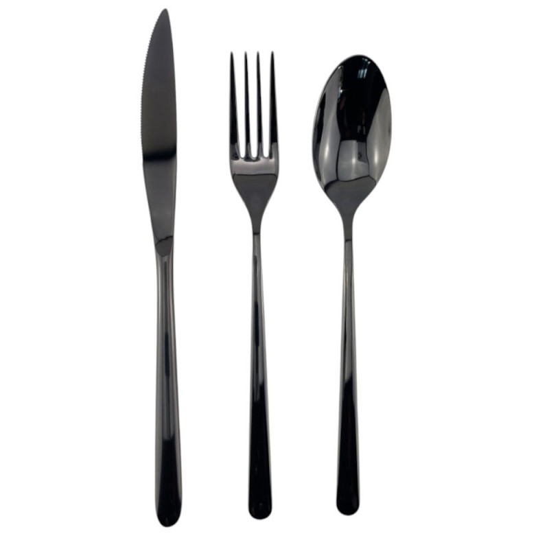 Service Stilo Black, inox 18/10, épaisseur 3 mm 
