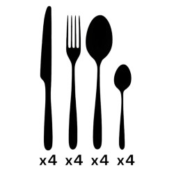 Service Infinito, inox 18/10, épaisseur 2,5 mm Liste_attributs:16