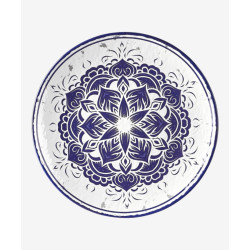 Assiette plate, Larissa, D.26 x h.2,6 cm, mélamine pure