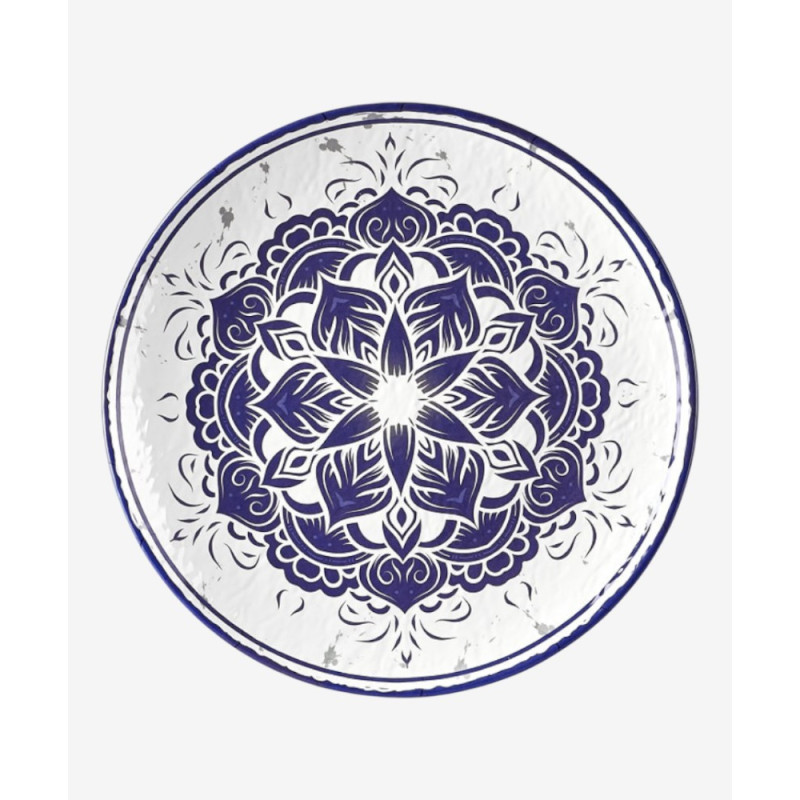 Assiette plate, Larissa, D.26 x h.2,6 cm, mélamine pure