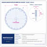 Plan technique coté – Disque diamant béton armé polyvalent Ø 300 mm – alésage 20 mm Montgascon®
