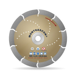 Disque diamant matériaux extra-durs Ø 125 mm – alésage 22,2 mm Montgascon®