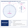 Plan technique coté – Disque diamant béton armé longue durée Ø 350 mm – alésage 20 mm Montgascon®