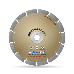Disque diamant béton armé chantier Ø 180 mm – alésage 22,2 mm Montgascon®