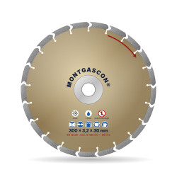 Disque diamant béton armé chantier Ø 300 mm – alésage 30 mm Montgascon®