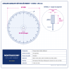 Plan technique coté – Disque diamant béton bâtiment Ø 350 mm – alésage 25 mm Montgascon®