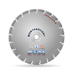 Disque diamant granit et pavés Ø 300 mm – alésage 25,4 mm Montgascon®