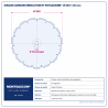 Plan technique coté – Disque carbure démolition et paysagisme Ø 300 mm – alésage 20 mm Montgascon®