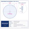 Plan technique coté – Disque diamant tous matériaux Ø 400 mm – alésage 25,4 mm Montgascon®
