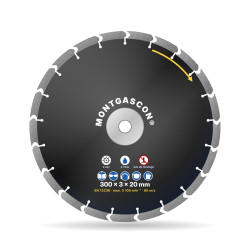 Disque diamant asphalte Ø 300 mm – alésage 20 mm Montgascon®