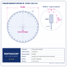 Plan technique coté – Disque diamant asphalte Ø 450 mm – alésage 25,4 mm Montgascon®