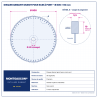 Plan technique coté – Disque diamant granit pour scie à pont Ø 800 mm – alésage 60 mm Montgascon®