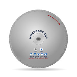 Disque diamant coupe et ponçage marbre M14 Ø 125 mm Montgascon®
