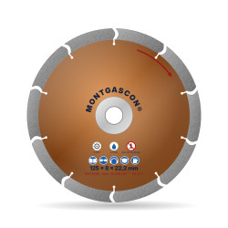 Fraise diamant à joints Ø 125 mm – largeur 8 mm Montgascon®