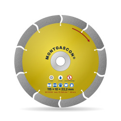 Fraise diamant à rainurer en V Ø 115 mm – largeur 10 mm Montgascon®