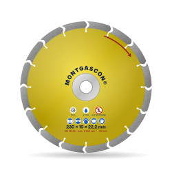 Fraise diamant à rainurer en V Ø 230 mm – largeur 10 mm Montgascon®