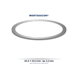 Bague de réduction Montgascon® 25,4 → 22,2 mm, épaisseur 2,2 mm