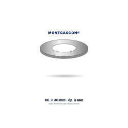 Bague de réduction Montgascon® 60 → 30 mm, épaisseur 3 mm