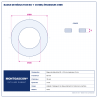 Plan technique coté – Bague de réduction Montgascon® 60 → 35 mm, épaisseur 3 mm
