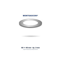 Bague de réduction Montgascon® 60 → 40 mm, épaisseur 3 mm