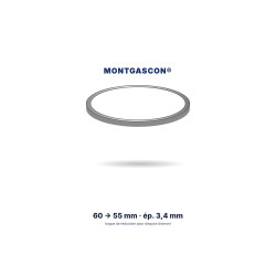 Bague de réduction Montgascon® 60 → 55 mm, épaisseur 3,4 mm