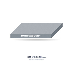 Pierre d'affûtage Montgascon® pour couronnes de carottage – 320 x 160 x 30 mm