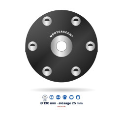 Boisseau PCD rond pour Festool/Protool Montgascon® Ø 130 mm – alésage 25/22,2 mm