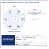 Plan technique coté – Boisseau PCD rond pour Festool/Protool Montgascon® Ø 130 mm – alésage 25/22,2 mm