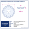 Plan technique coté – Boisseau diamant double rangée dents courtes Montgascon® Ø 125 mm – alésage 22,2 mm