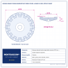 Plan technique coté – Boisseau diamant double rangée béton et pierre Montgascon® Ø 115 mm – alésage 22,2 mm – béton et granit