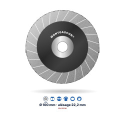 Boisseau diamant turbo béton Montgascon® Ø 100 mm – alésage 22,2 mm – béton et granit