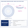 Plan technique coté – Boisseau diamant turbo béton Montgascon® Ø 180 mm – alésage 22,2 mm – béton et granit