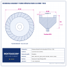 Plan technique coté – Boisseau diamant turbo rénovation Montgascon® Ø 30 mm – M14