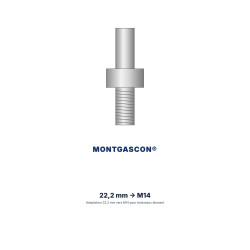 Adaptateur Montgascon® 22,2 mm vers M14 pour boisseaux diamant