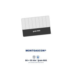 Pad diamant manuel Montgascon® 90 x 55 mm – grain 600 (blanc)
