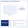 Plan technique coté – Pad diamant manuel Montgascon® 90 x 55 mm – grain 600 (blanc)