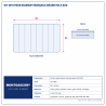 Plan technique coté – Kit de 6 pads diamant manuels Montgascon® grains 50 à 800
