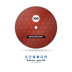 Pad diamant de polissage de sol pour béton clair (à sec) Montgascon® Ø 80 mm – grain 100
