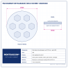 Plan technique coté – Pad diamant de polissage à sec Montgascon® Ø 125 mm – grain 800